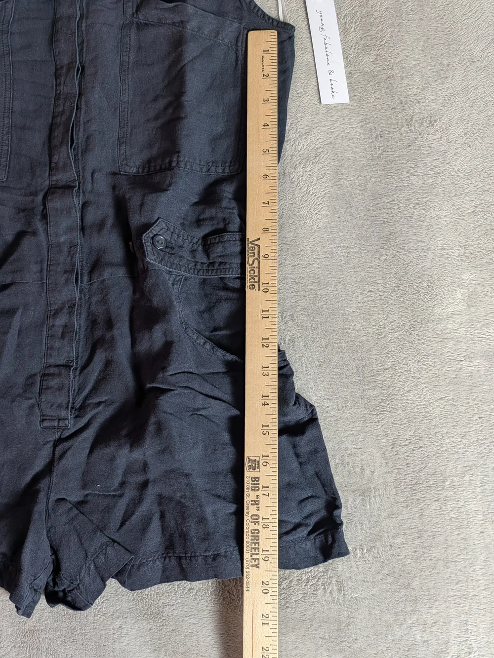Young Fabulous & Broke Navy Blue Sleeveless Utility Romper NWT - Picture 5 of 6